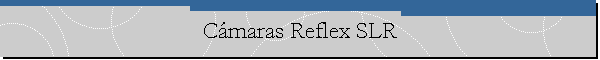 C�maras Reflex SLR